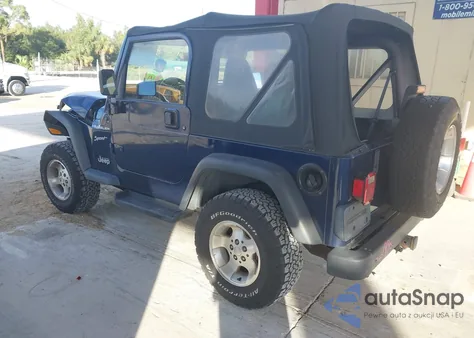 2002 Jeep Wrangler Sport из США, поврежденный, VIN 1J4FA49S62P737288